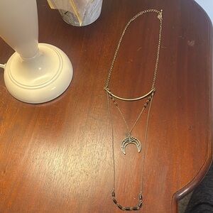 American Eagle Outfitters Gold Crescent Necklace